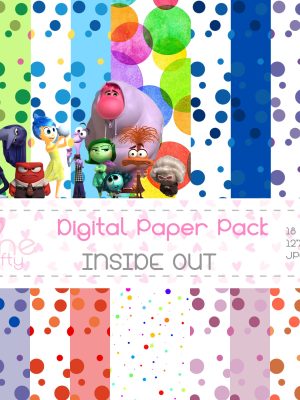 Inside oUt digital paper clipart