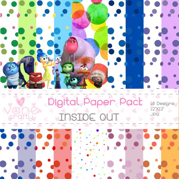 Inside oUt digital paper clipart