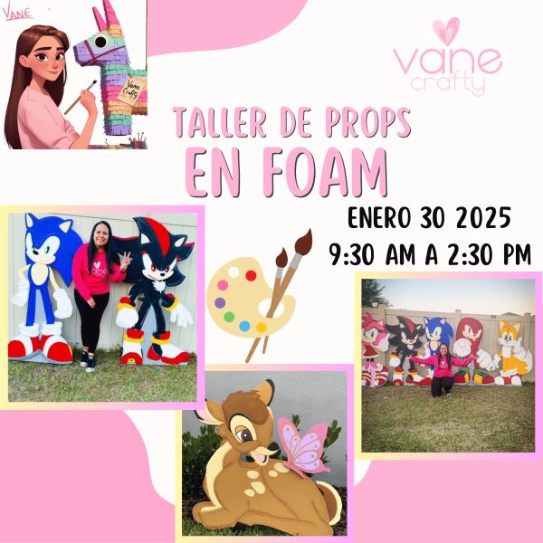 Taller de Props en Foam pintados a mano