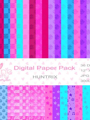 K-POP HUNTER DEMON  Digital Paper