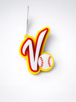Venezuela baseball acrylic keychain personalized initial