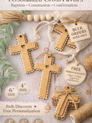 Personalized Cross Favors